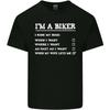 Motorbike Im a Biker When My Wife Funny Mens Light Cotton T-Shirt