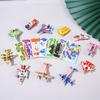 30Pcs DO IT YOURSELF Cartoon Mini Aircraft Tanks Insects Animal Model Children's Creativity Jigsaw Puzzle Learning Playthings Children Birthday Gift