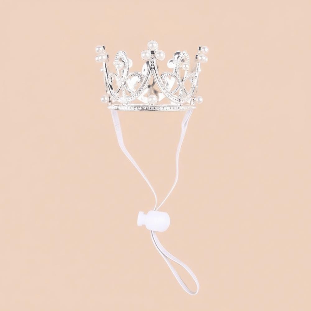 Shining Pet Crown Headdress Zinc Zinc Alloy Cat Princess Crown Cat Crown Hat  Pet Accessories Style 2