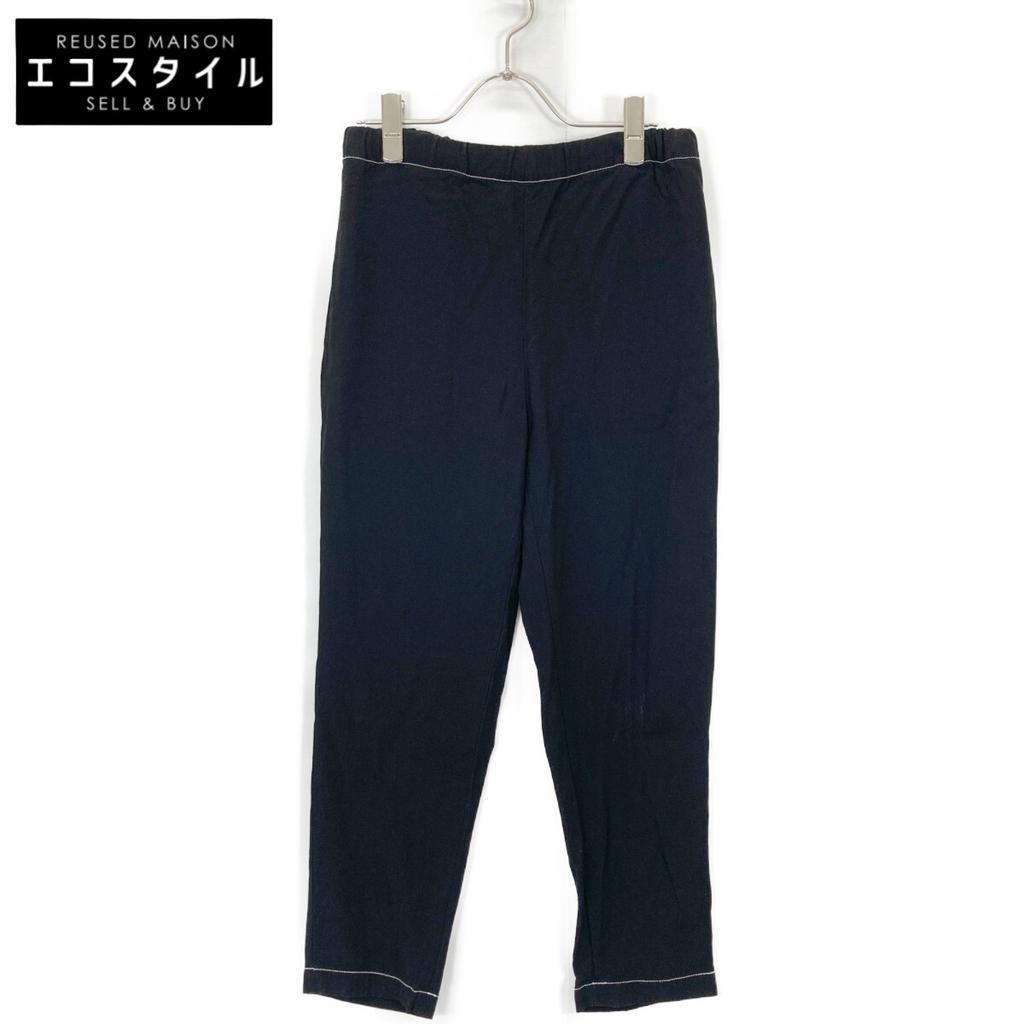MARNI 20Stainless Steel Black Rayon Easy Pants Bottoms 42 blackUsed