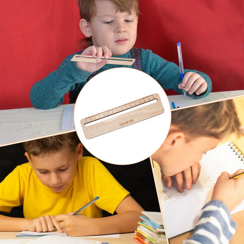 Reading Strips Wooden Reading Tracking Rulers Measuring Ruler For Children Students Teachers Text Guide Reading