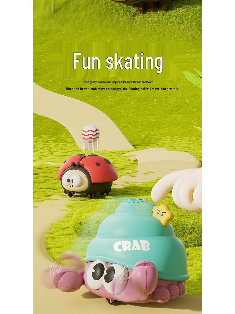 Children's Ladybug Hovering Ball Toy - Electric Indoor/Outdoor Educational Puzzle for Ages 3-6.