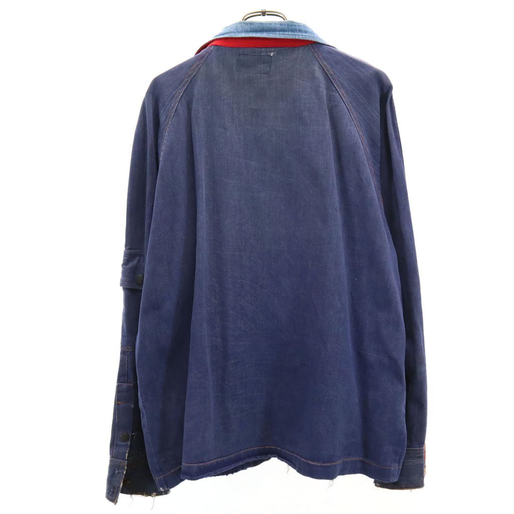 Valley Co 70s 80s vintage Denim Jacket L Navy jeans Men's Used