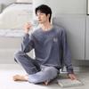Pajamas Men'S Winter Coral Fleece Thickened Fleece Warm Autumn And Winter Island Fleece Large Size Spring And Autumn Thin Fleece Homewear
