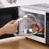 ABS Microwave Splatter Cover Transparent Cover Microwave Plate Cover Lid with Handle and Adjustable Steam Vents Holes