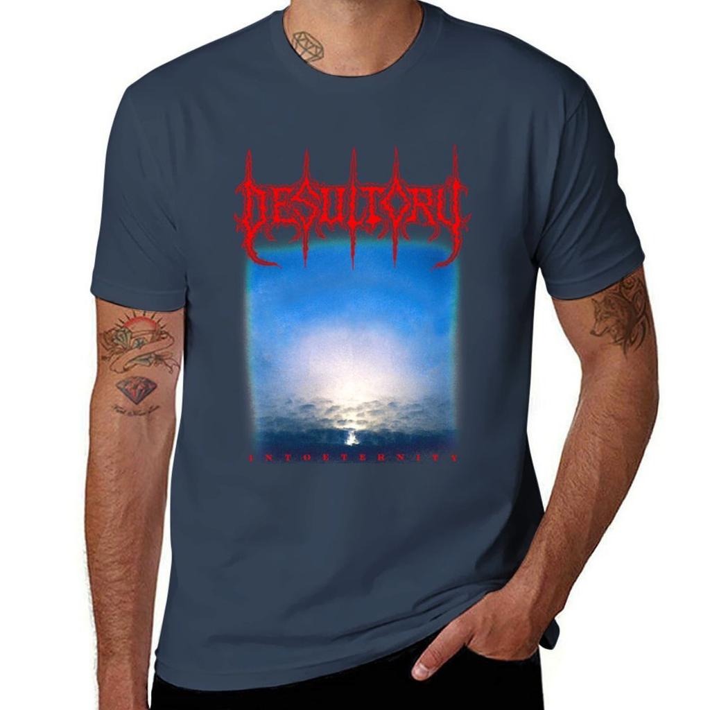 Desultory Into Eternity Classic Old School Swedish Death Metal TShirt Moisture Wicking Quick Dry Tee