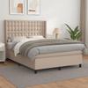 3132500 vidaXL Divan Bed with Mattress Cappuccino 140x190 Cm