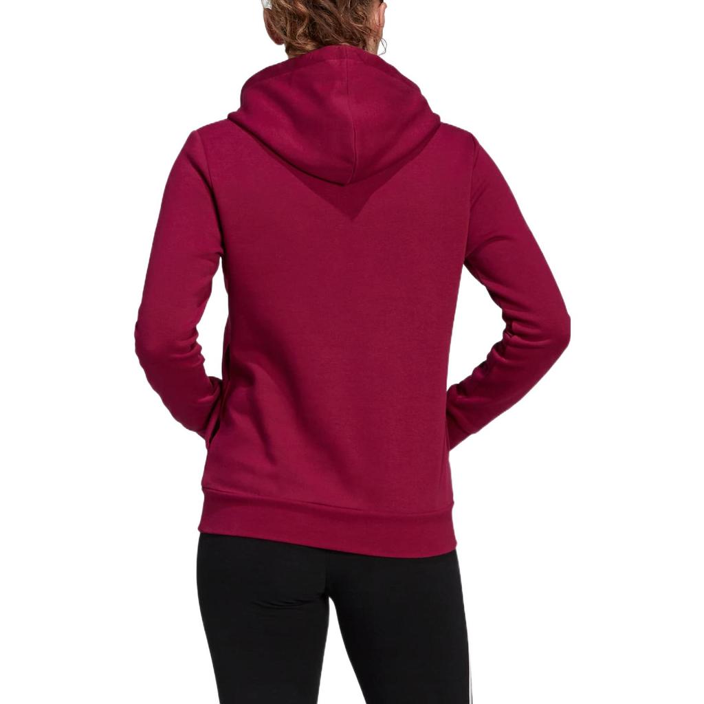 adidas Letter Print Pattern Hoodie with Long Sleeves Women Tops Red GP8733