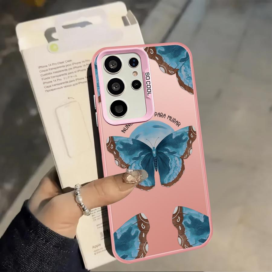 Case for Samsung Galaxy A10 A20 A71 A51 A52 A04 A05 A03 A56 A06 A07 A50 A72 A54 Back Phone Cover Creative Butterfly Art