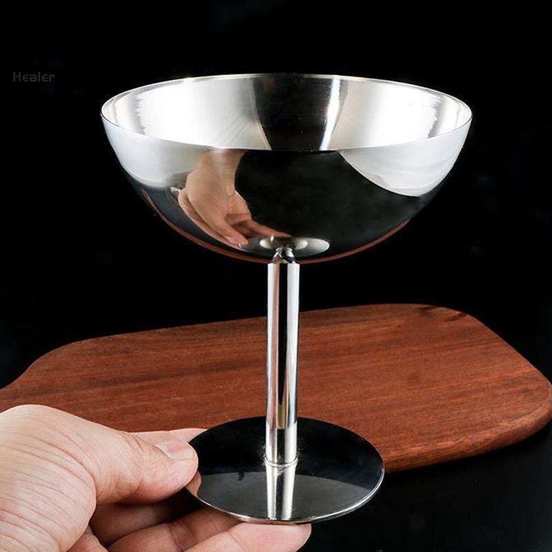 Ice Cream Cups Salad Bowl Stainless Steel Bowl Dessert Fruit Plate Snack Dish