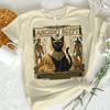 Ancient Egypt Sacred Black Cat Tshirts Unisex Unisex Vintage Myth Graphic Print Tops Short Sleeve Fashion Cat Lover Tshirts Gifts