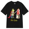 Sir Loin Ritter Lustiges Frosch Meme Shirt für Unisex Damen Mode T-Shirts Sommer Kurzarm Baumwolle Locker Lässig Hiphop T-Shirts