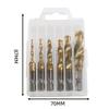 A96I-6Pc High Speed Steel M3-M10 Titanium Plated Composite Tap Hexagonal Drill And Tap Integrated Tap Machine