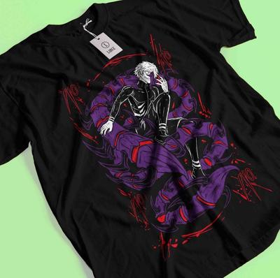 Tokyo Ghoul Marškinėliai Ken Kaneki Marškinėliai Juuzou Suzuya Marškinėliai Touka Kirishima Siaubo
