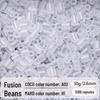 2.6mm High-Quality Fuse Beads Refill Pack: Black, White, Transparent, Red, Skin Colors