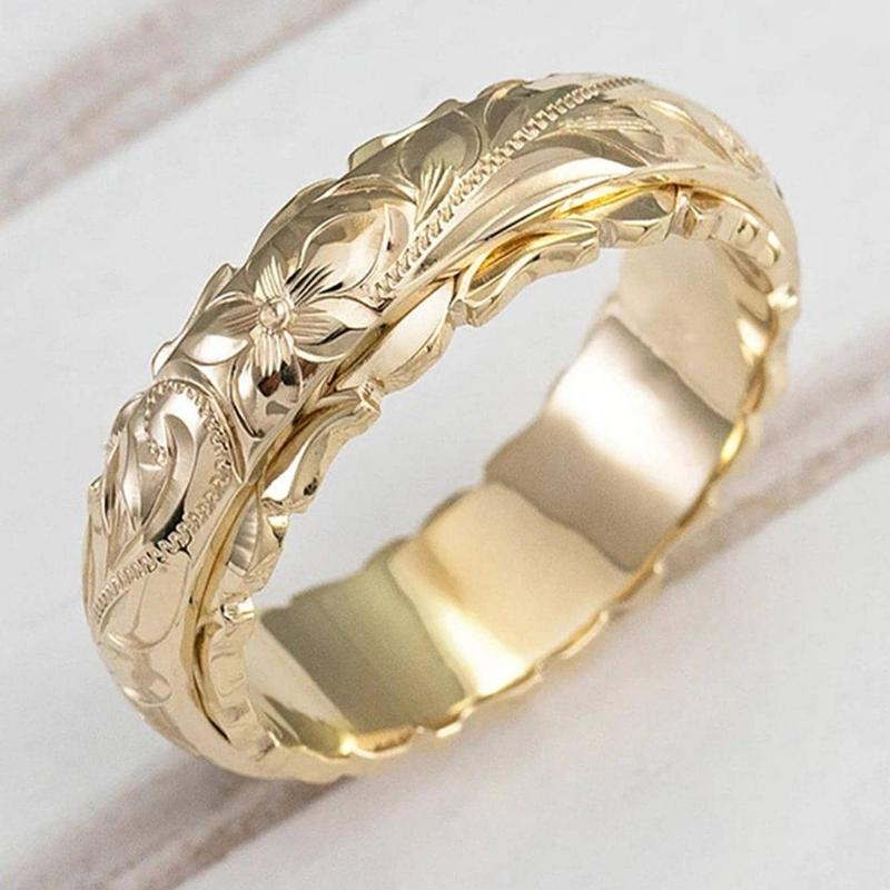 1 PC Elegant Flower Ring For Women For Valentine's Day Gift Wedding Engagement Anniversary Party Band Jewelry Valentines,Mom,Mother,Mother's Day,Gift