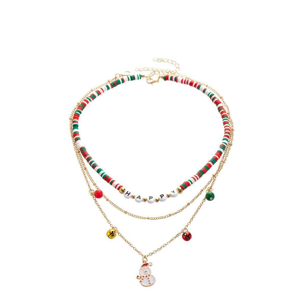 European & American Christmas Reindeer Beaded Bracelet: Creative Women's Holiday Jewelry