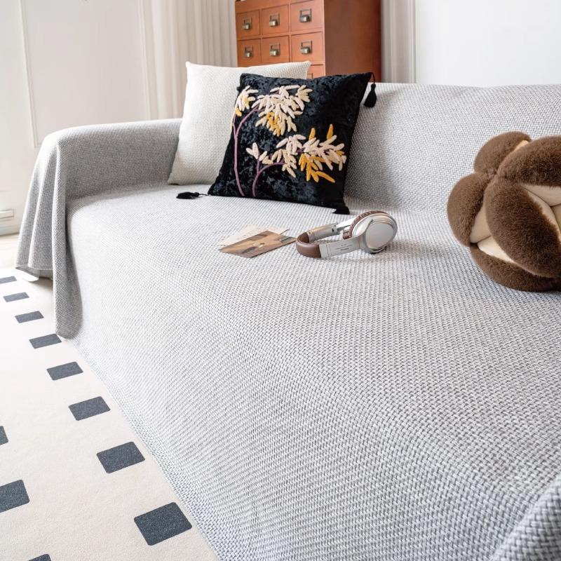 Japanese-style Imitation Hemp Sofa Towel Cover 2025 New Four-season Universal Sofa Seat Cushion All-inclusive Anti-cat Scratch Sofa Cover