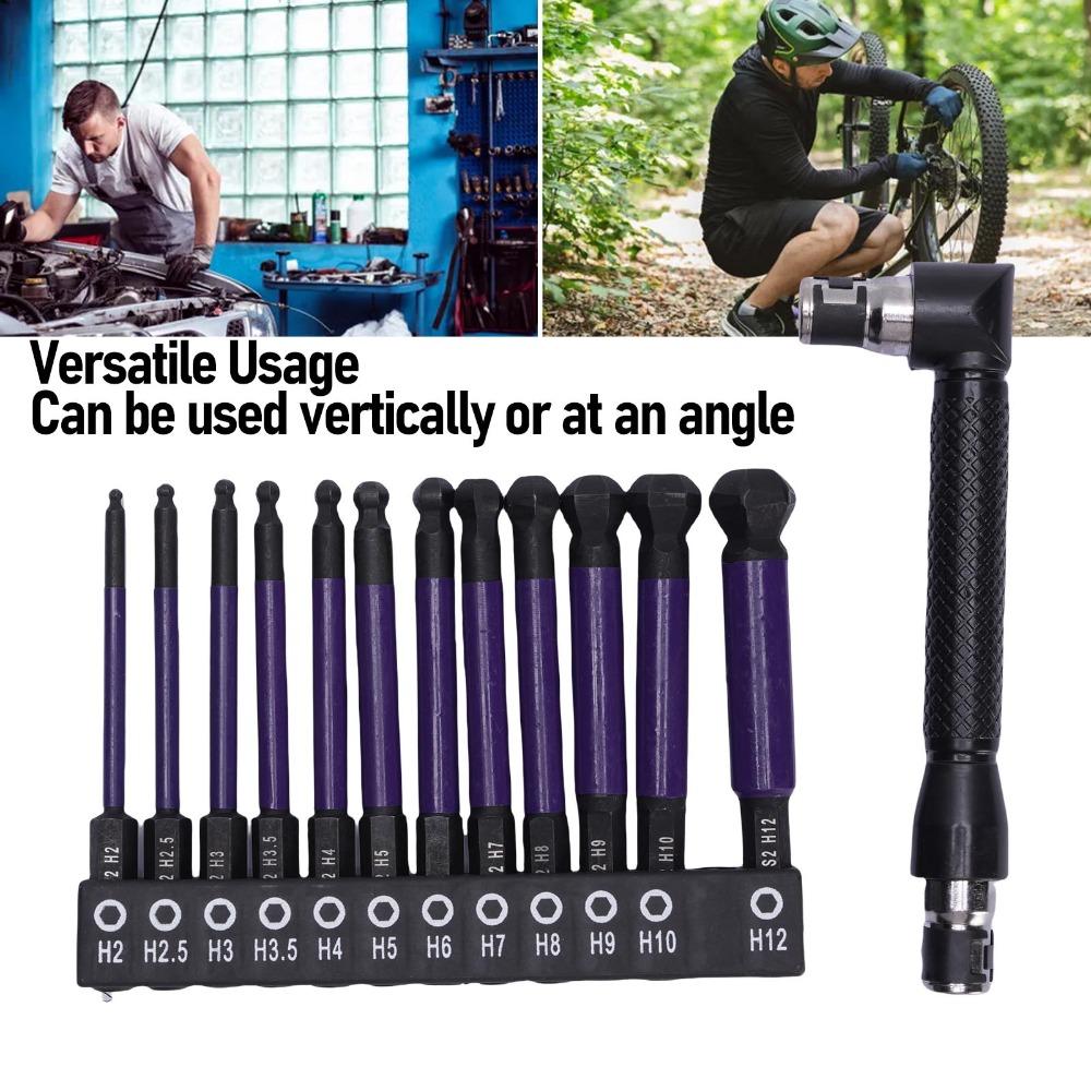 12pcs S2 Alloy Steel Hex Screwdriver Bit Set Impact Driver Bit Set  Power Drill Use