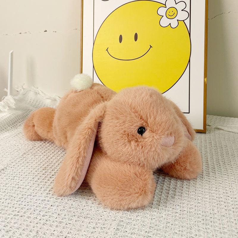 Boneca Coelho Fofa Acessórios para Carro Presente para Meninas Pingente Coelho de Jade Fofo Simulação Brinquedo de Pelúcia
