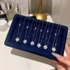 Xiaohongshu Lucky Four-Leaf Clover Full Diamond Necklace for Women, Light Luxury, Niche, High-End Clavicle Chain.
