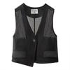 Women's V-Neck One-Button Vest