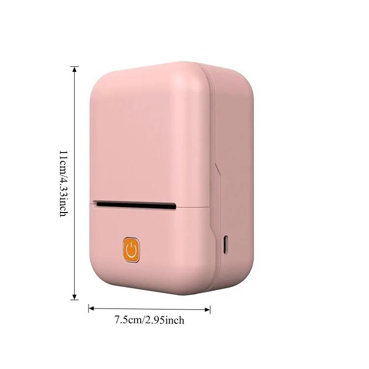 Портативный мини-термопринтер для печати наклеек, записок, бирок, детские подарки, принтер этикеток, милый Bluetooth-принтер для iOS Android