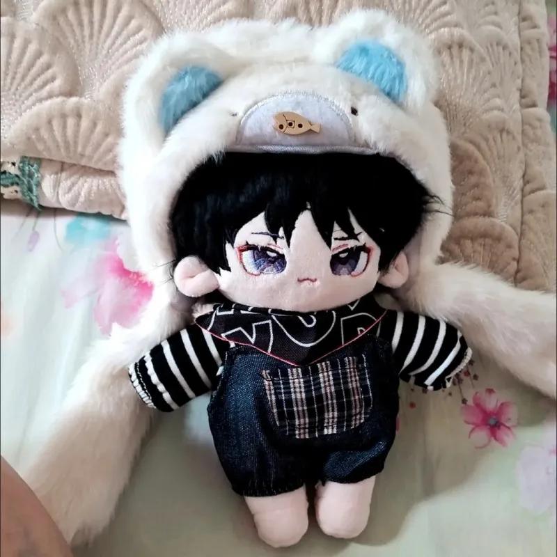 20cm Cute Cotton Doll Plush Toys Scaramouche Wanderer Plushie Dolls Figure Decor Soft Stuffed Dress Up Children Toys Gifts