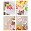 Pink Magnetic Daisy Detachable Sealing Clip Kitchen Refrigerator Sticker Office File Classification Clip Snack Bag Sealing Clip