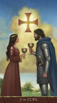 Kancharo 78-Card Tarot Card Set [Knights Templar Tarot] Includes Japanese Tarot Card Instructions & Pouch (Authentic)