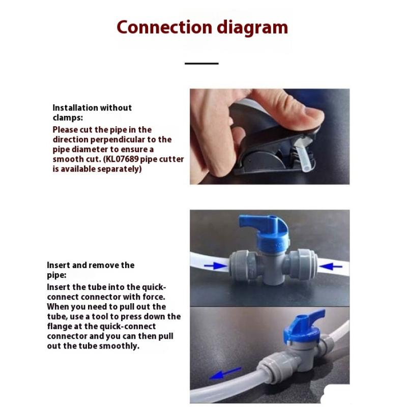 Kegland Duotight Reducer Plastic Quick Connect Pipe Hose Connector Beer Tube Push-In Fittings Joints