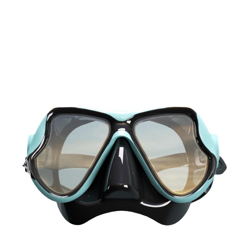 Diving Goggles Snorkeling Liquid Diving Mask Full Dry Snorkel Set Tempered Glass Mask