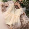 1 Set Photography Outfit for Infant Girls Breathable Romper Dress and Delicate Lace Headband Props for Newborns