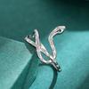 Snake Animal Ring, Personalized Design Ring, Female, Micro-Inlaid Zircon Multi-Layer Ring.