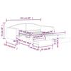 VidaXL Daybed with Trundle and Drawers Black 100x200 Cm Fabric 3197231
