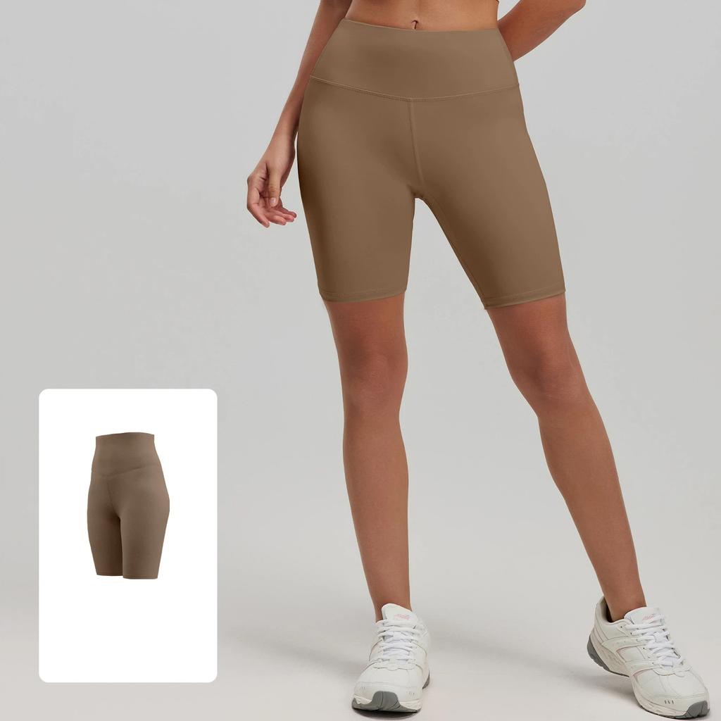 New Summer Fitness Yoga Shorts for Women Hip-raising High-waisted Elastic Leggings Sports Running Pants Female