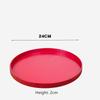 Round Wooden Pallet,  Multifunctional Storage Plate, Tea Tray,Food, Bread Pan, Household Kitchen Supplies, Black, Brown, 21-37cm
