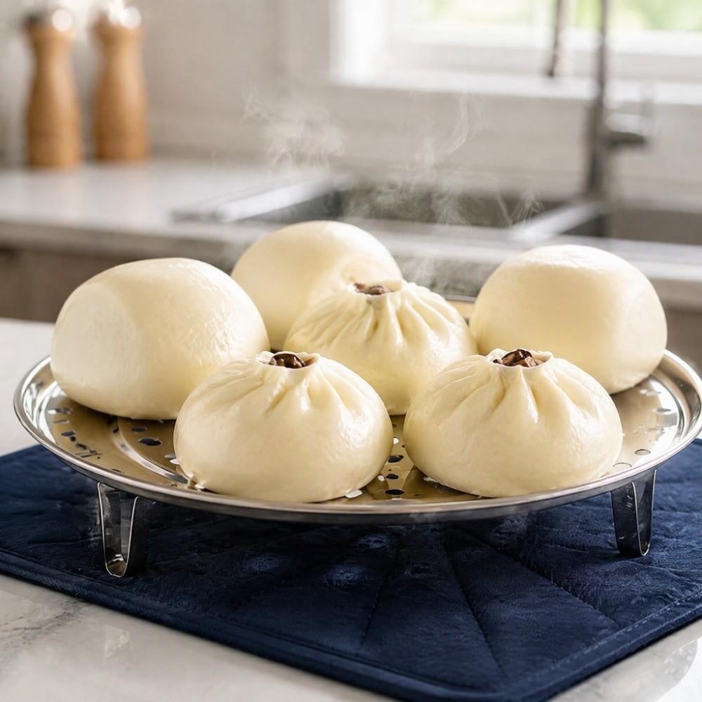 Stainless Steel Steaming Rack Round Shape Steaming Plate Convenient Steam Holder Steaming Food