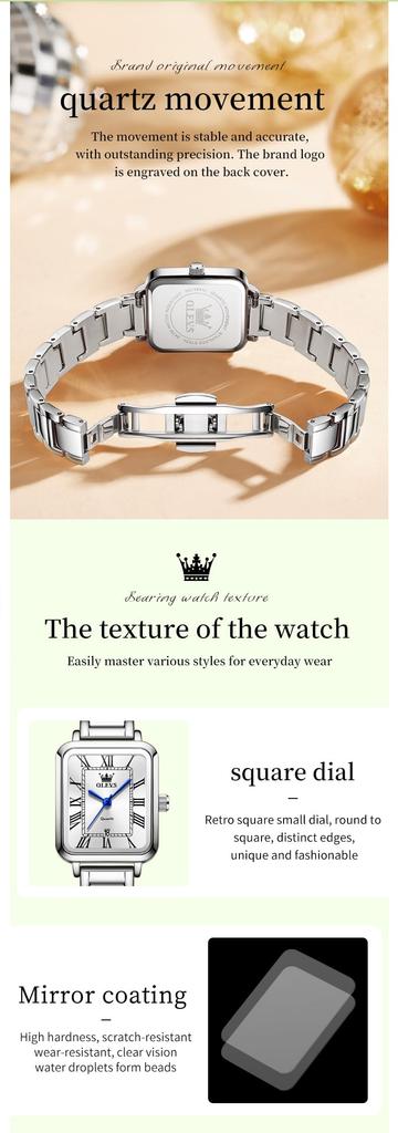 OLEVS Quartz Simple and A Perfect Gift for Women's Watch, Elegant, Luminous, White. Women.