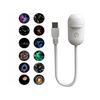 2 In 1 Projector Lamp: Bedroom Night Light USB Starry Sky Mood Light Portable LED Lamp   Suitable for Bedrooms Ceilings Cars and Interior Decor