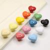 Colorful Heart-Shaped Ceramic Drawer Handle