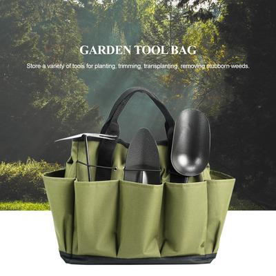 Garten-Tragetasche mit 8 Taschen, Garten-Werkzeug-Set, Organizer, Handwerkzeug-Aufbewahrungstasche, Rasen- und Hoftasche