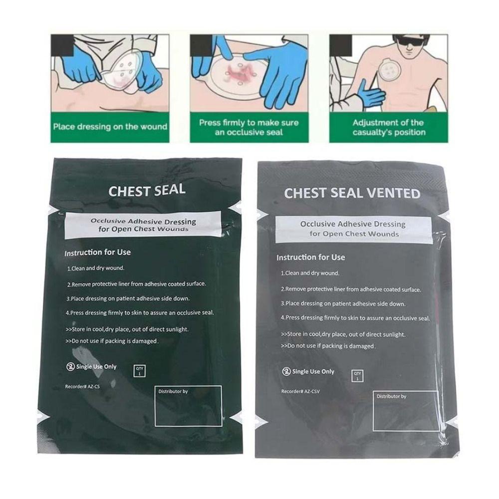 Advanced Adhesive Trauma Sticker Patch Occlusive Adhesive Outdoor Chest Seal  Survival
