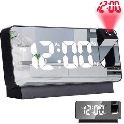 180 ° Rotation LED Digital Projektion Wecker USB Elektronische Decke Projektor Wecker für Schlafzimmer Nachttisch Desktop Uhr