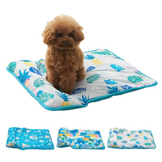 Pet Ice Silk Cooling Pad Non-slip Foldable Breathable Summer Cat Dog