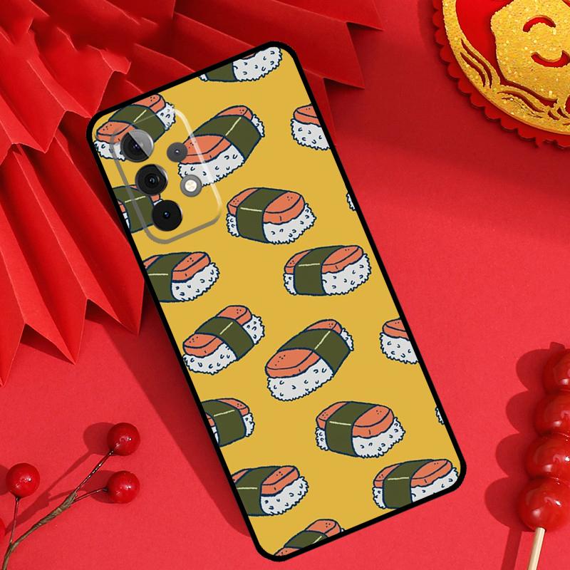 Sushi Food Case For Samsung Galaxy M15 M55 M31 M13 M11 M12 M14 M06 M16 M36 M56 M53 M32 M52 M35 M34 M54