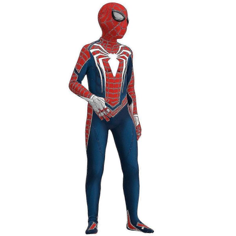 Spiderman Pokročilý oblek Cosplay Kostým Párty Kombinéza Přiléhavé Dětské Oblečení