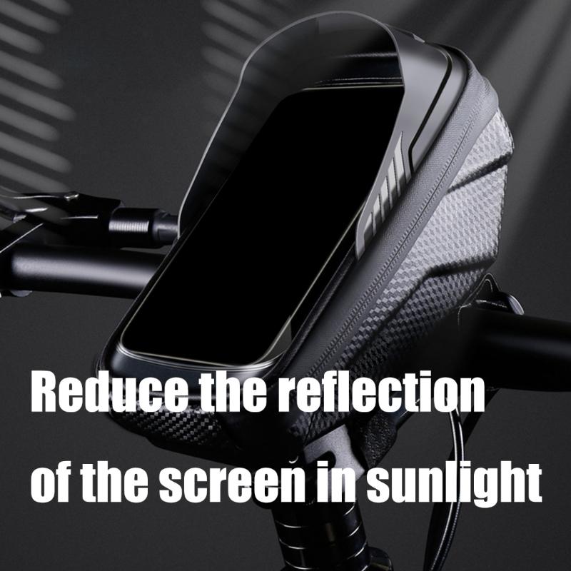 Road Bikes Front Top Tube Bag Bicycles Front Phone Holder Pouch Bicycles Storage Bag Cycling Front Top Tube Pouch