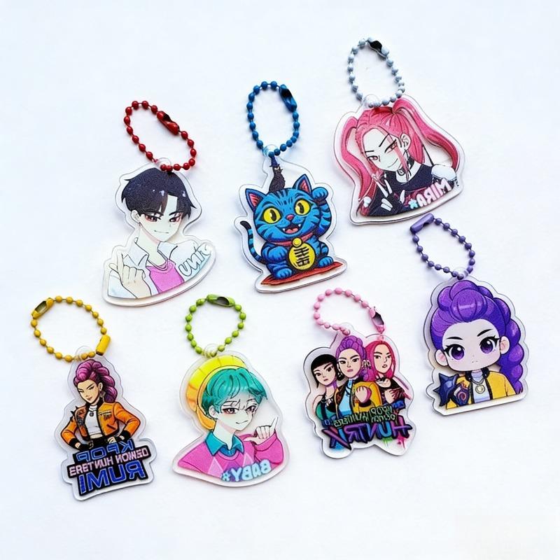KPOP Witch Group Acrylic Keychain Blind Box Cute Cartoon Charm INS Style Small Gift Decoration Stall Fashion Items