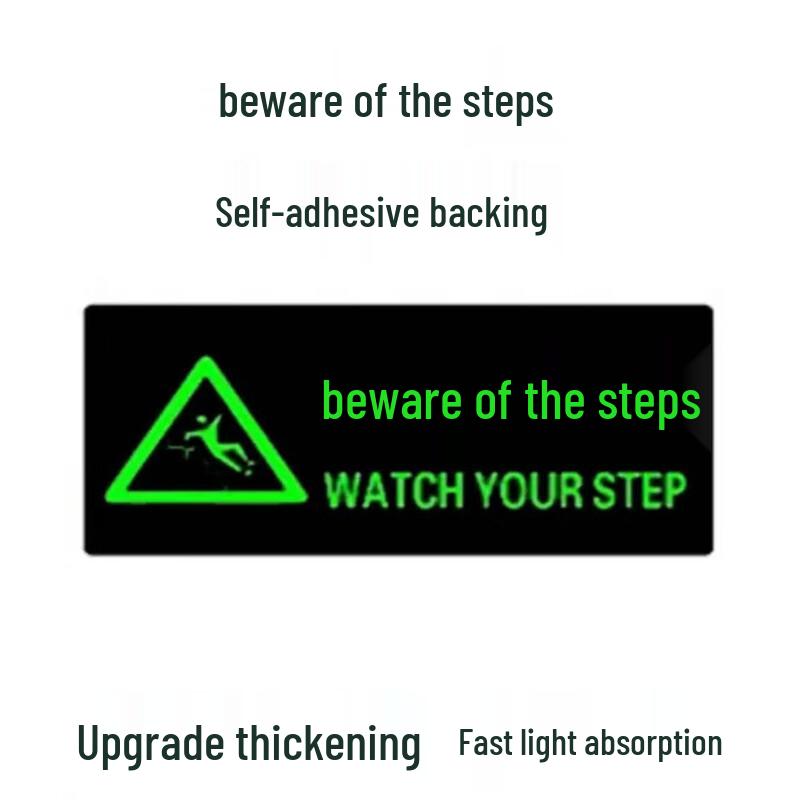 Luminous Warning Sign Stickers Standard